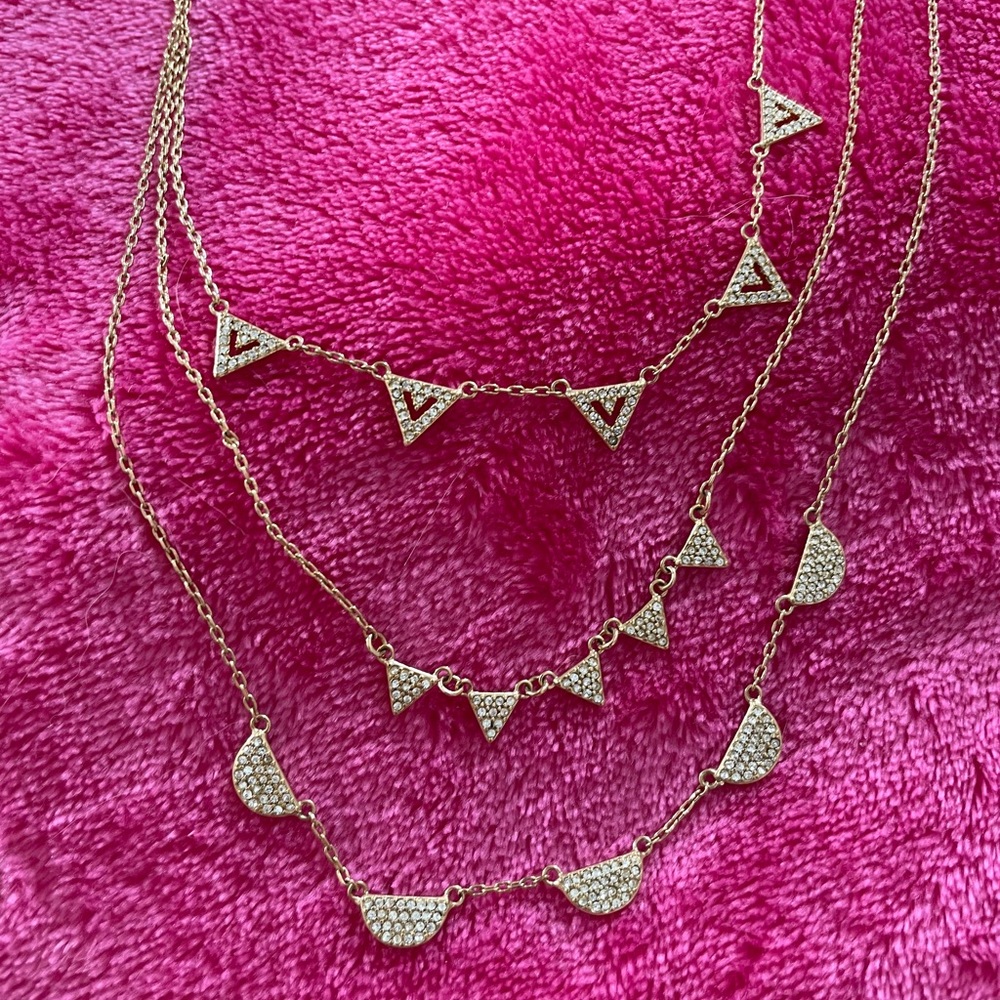 Stella & Dot Delicate Pave Necklace